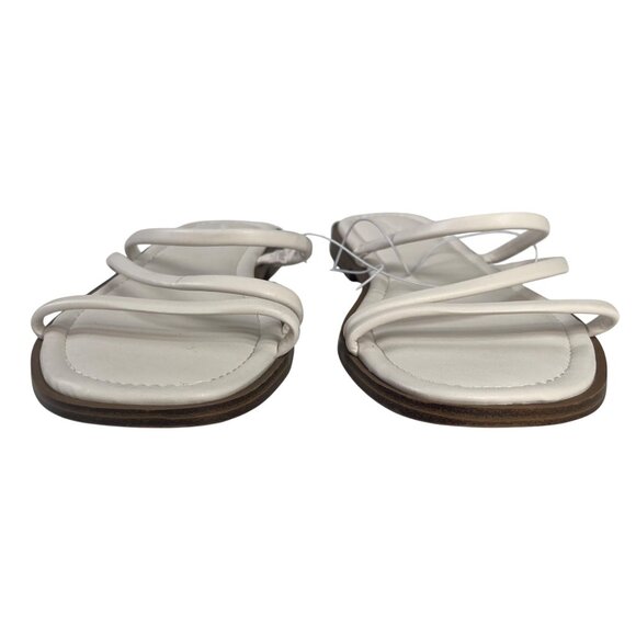 Universal Thread Louie Memory Foam Sandals Womens Cream Size 11 New Strappy - Picture 3 of 11